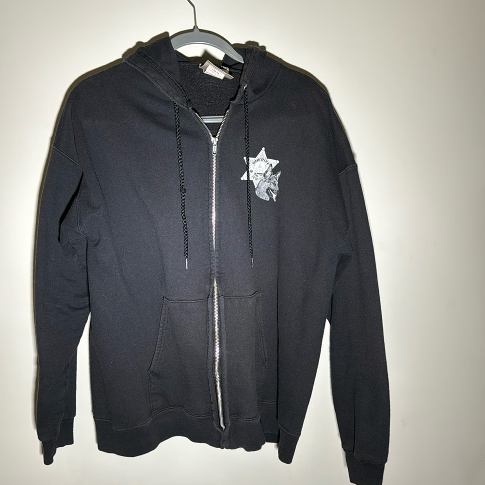 Hanes Men’s Large Black Ventura Sheriff K9 Hoodie